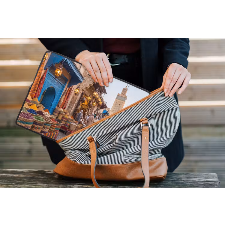 Laptop hülle - Markt – Orientalisch – Farbenfroh - Markt - Oosters - Kleurrijk laptophoes neopreen klein