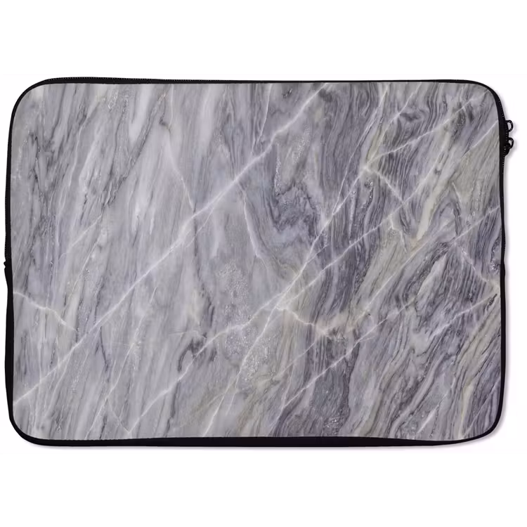Marmer - Ader - Patroon - Abstract - Grijs laptophoes neopreen klein -zkaufland3dotto