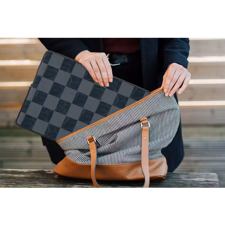 Marmer - Patroon - Antraciet laptophoes neopreen klein 279 -tas