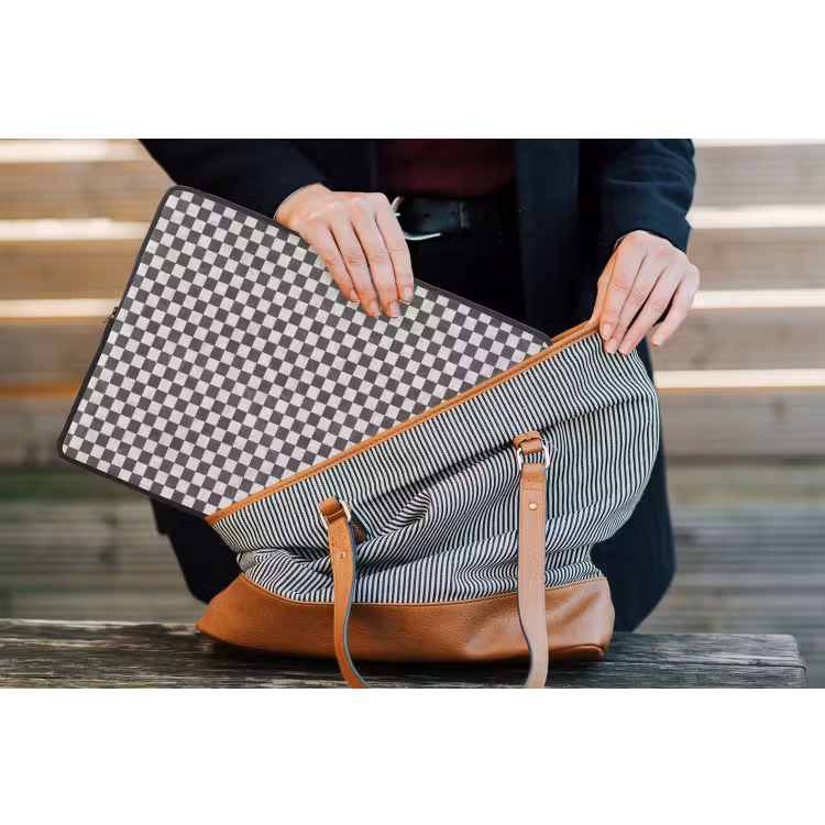 Marmer - Patroon - Grijs laptophoes neopreen klein 279 -tas