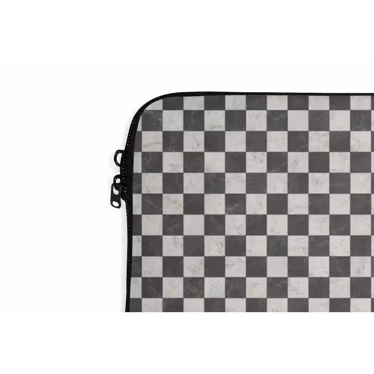 Marmer - Patroon - Grijs laptophoes neopreen klein 279 -detail
