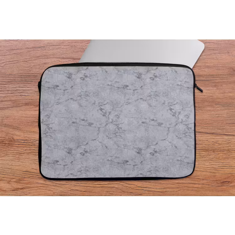 Marmerplaat - Patroon - Grijs laptophoes neopreen klein 279 -tafel