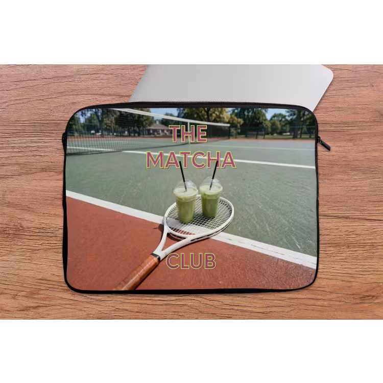 Matcha Club - Tennis - Matcha laptophoes neopreen klein -tafel