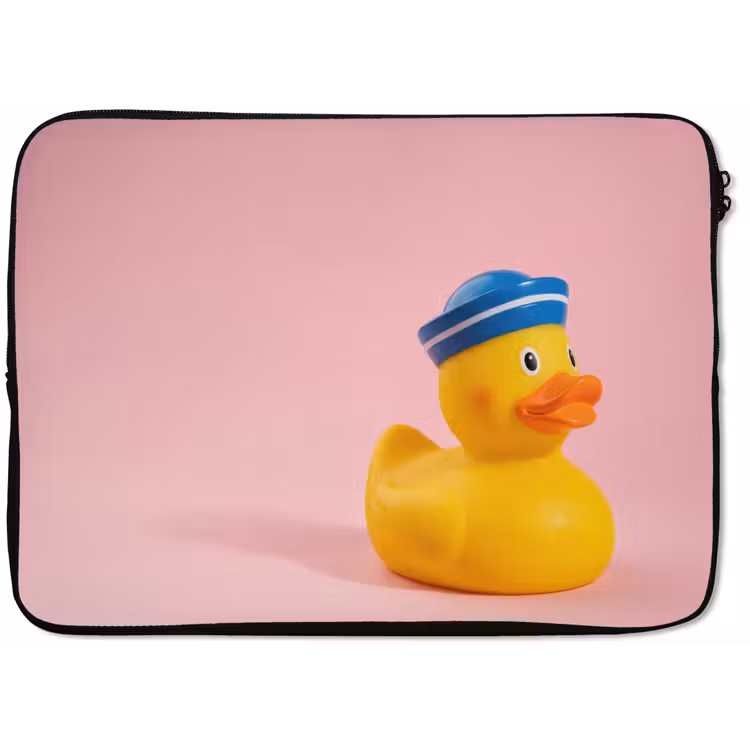 Matroos - Eend - Roze laptophoes neopreen klein -zkaufland3dotto