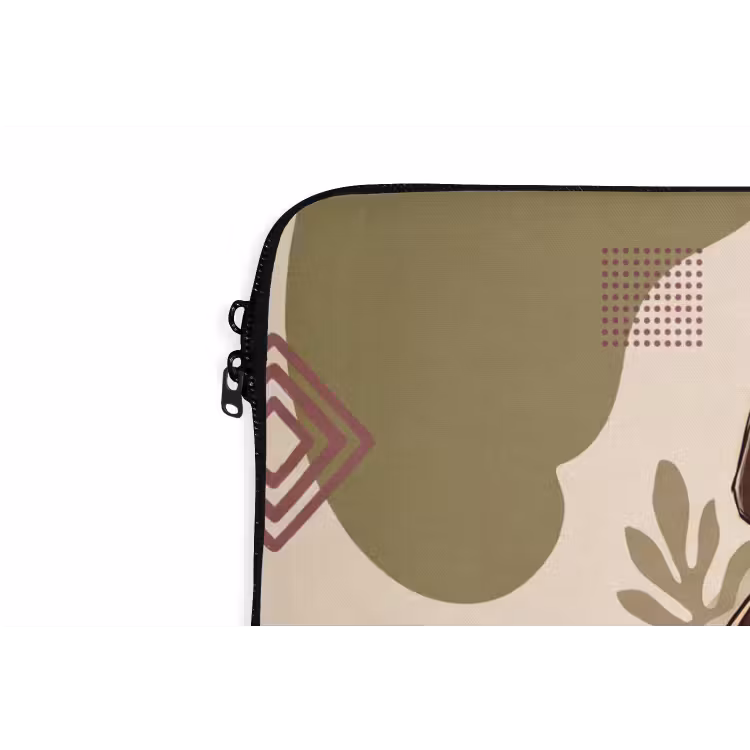 Mensen - Ruiters - Western - Illustratie - Bruin laptophoes neopreen klein -detail