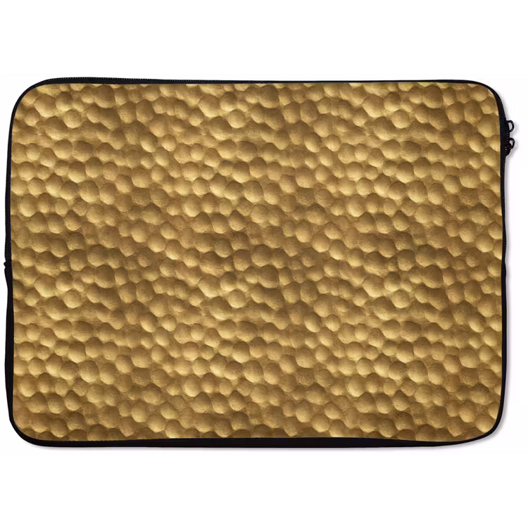 Metaal - Dynamisch - Goud laptophoes neopreen klein 279 -zkaufland3dotto