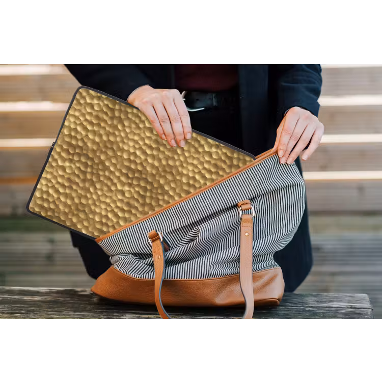 Metaal - Dynamisch - Goud laptophoes neopreen klein 279 -tas