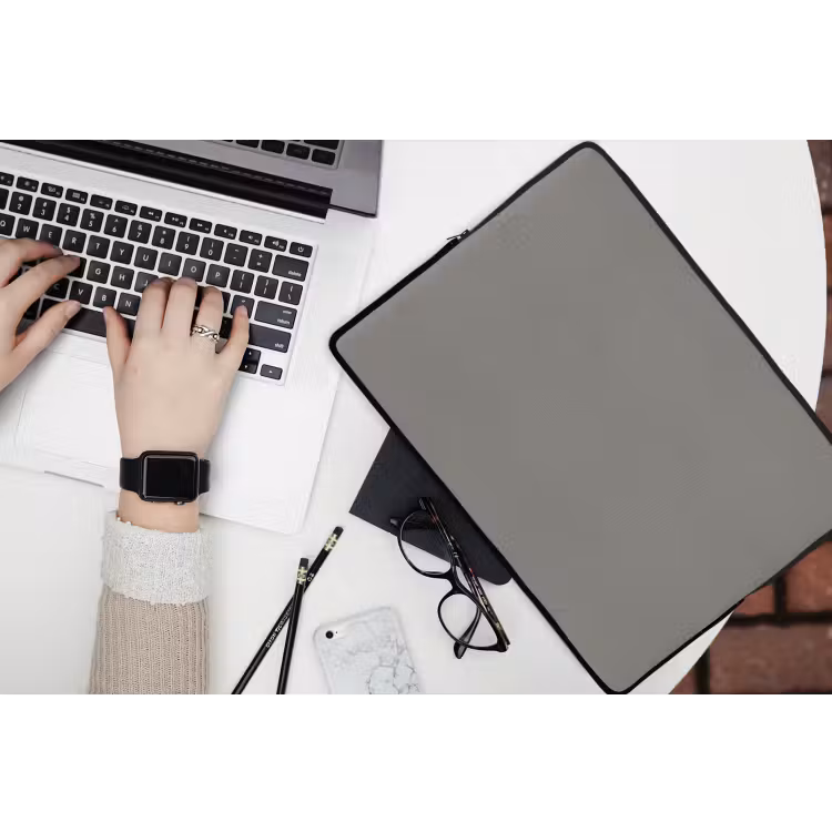 Mineral - Grey - Grijs laptophoes neopreen klein 279 -bureau
