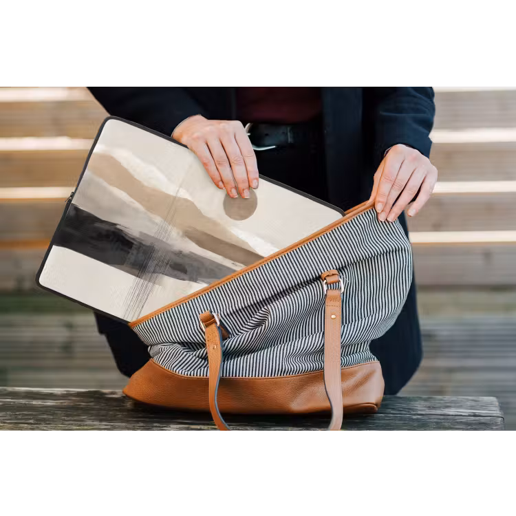 Minimalistisch - Landschap - Dimensie laptophoes neopreen klein -tas