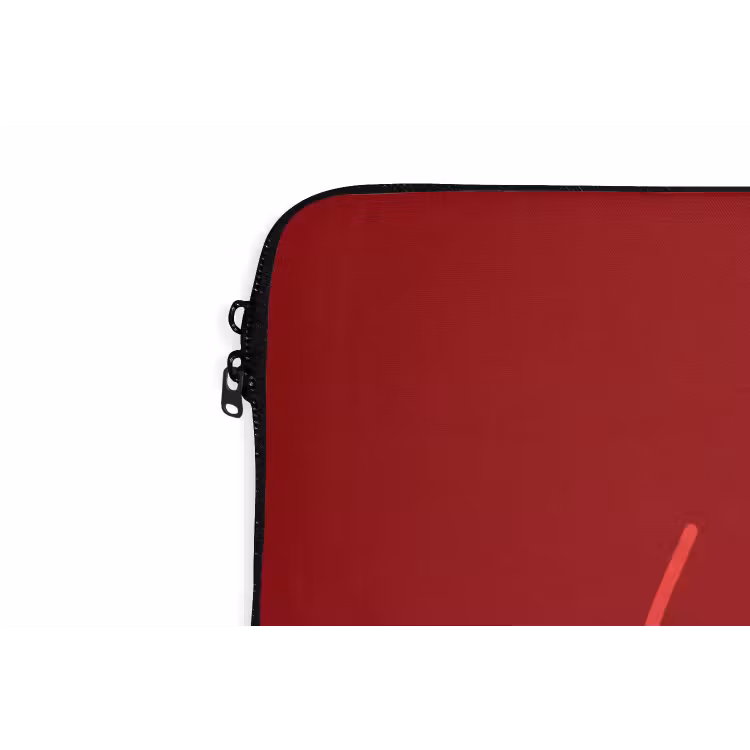 Minimalistisch - Lijnillustratie - Rood laptophoes neopreen klein -detail
