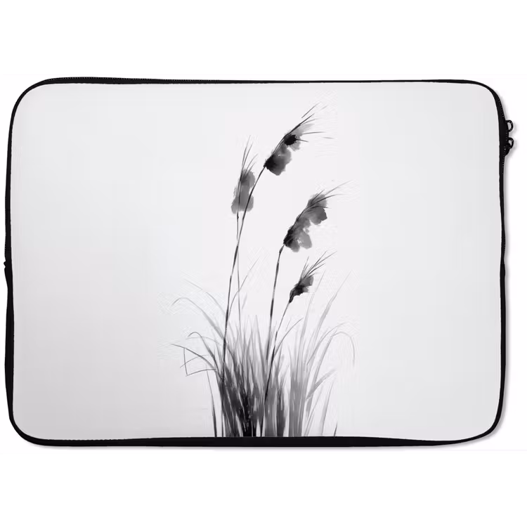 Minimalistisch - Stelen - Wit laptophoes neopreen klein -zkaufland3dotto