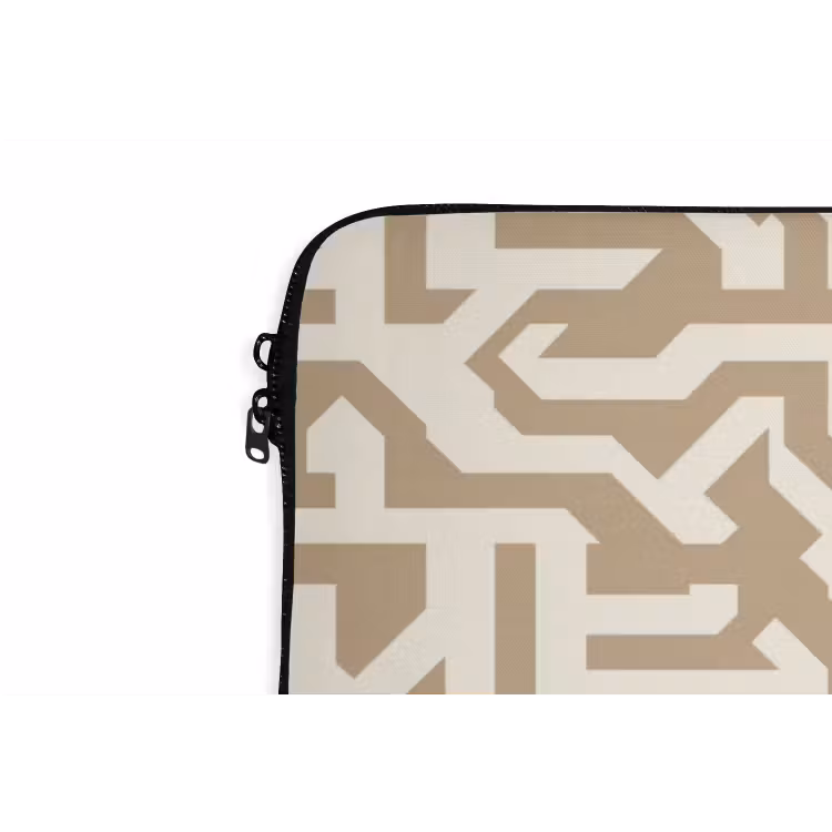 Modern - Abstract - Beige laptophoes neopreen klein 279 -detail
