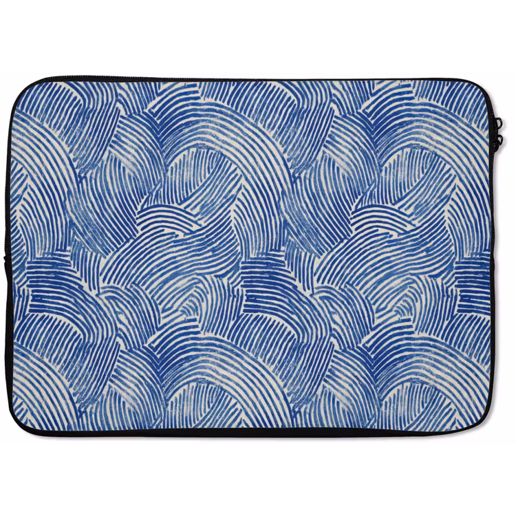 Modern - Abstract - Blauw laptophoes neopreen klein 279 -zkaufland3dotto