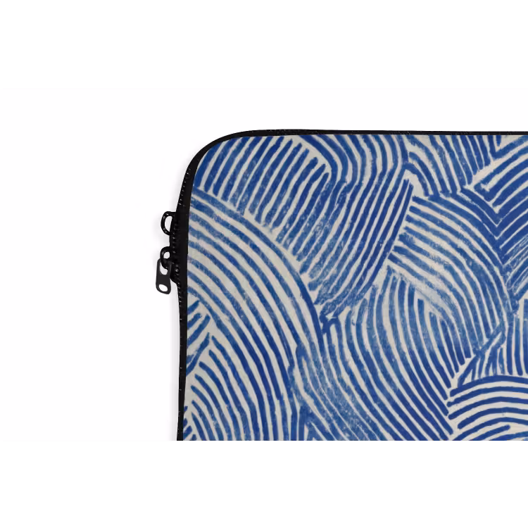 Modern - Abstract - Blauw laptophoes neopreen klein 279 -detail