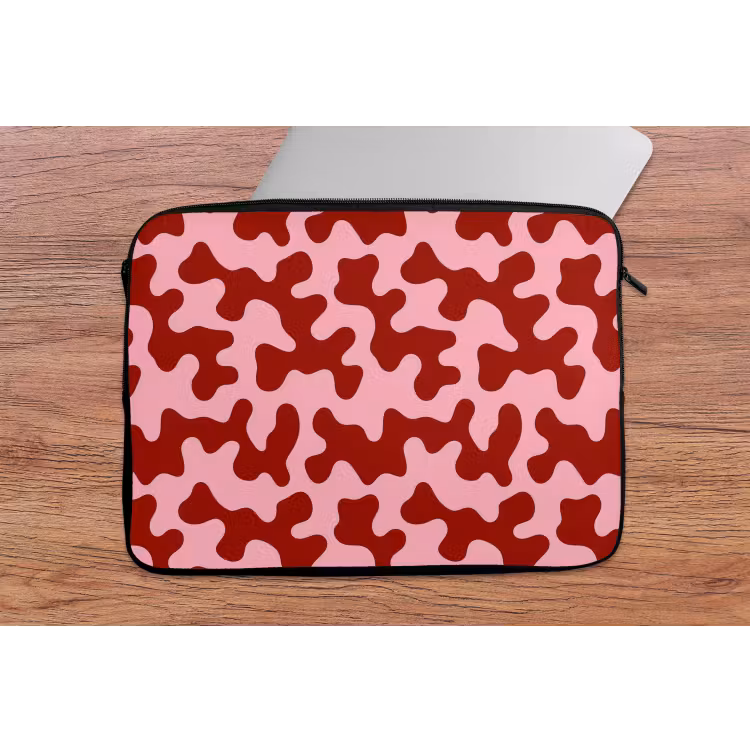 Modern - Abstract - Rood laptophoes neopreen klein 279 -tafel