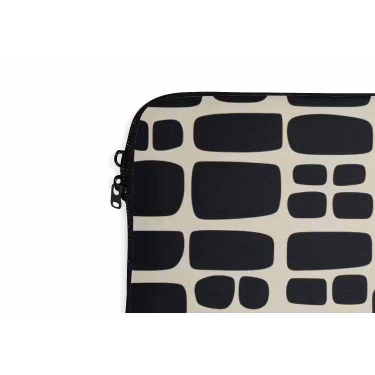 Modern - Organisch - Zwart laptophoes neopreen klein 279 -detail