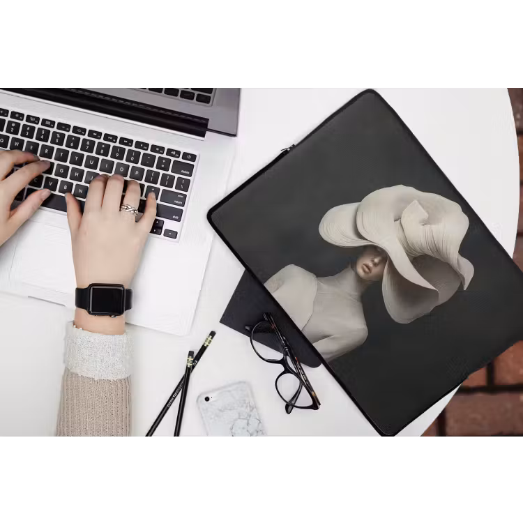 Modern - Vrouw - Hoed laptophoes neopreen klein -bureau