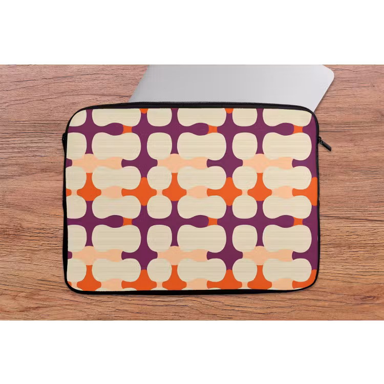 Modern - Patroon - Kleurrijk laptophoes neopreen klein 279 -tafel