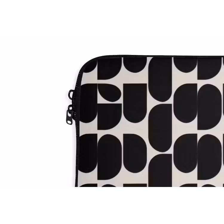Modern - Patroon - Zwart laptophoes neopreen klein 279 -detail
