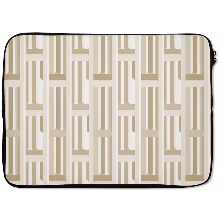 Modern - Geometrisch - Beige laptophoes neopreen klein 279 -zkaufland3dotto