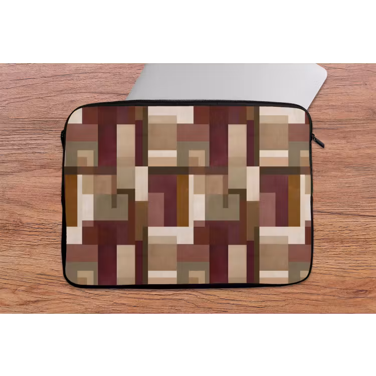 Modern - Geometrie - Kleurrijk laptophoes neopreen klein 279 -tafel