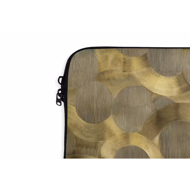 Modern - Geometrisch - Goud laptophoes neopreen klein 279 -detail