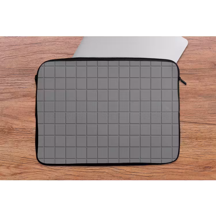 Modern - Patroon - Grijs laptophoes neopreen klein 279 -tafel