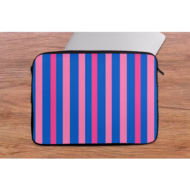 Modern - Optisch - Roze laptophoes neopreen klein 279 -tafel