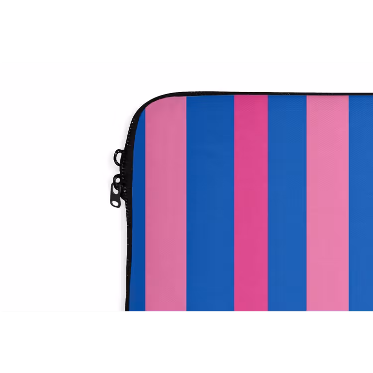 Modern - Optisch - Roze laptophoes neopreen klein 279 -detail