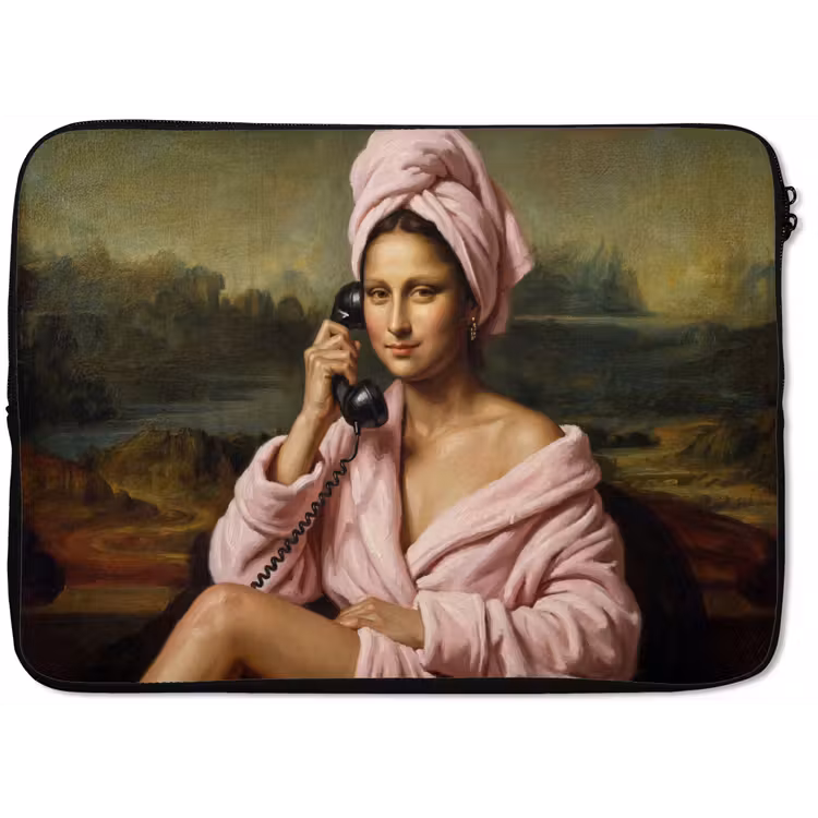 Mona - Klassiek - Roze laptophoes neopreen klein -zkaufland3dotto