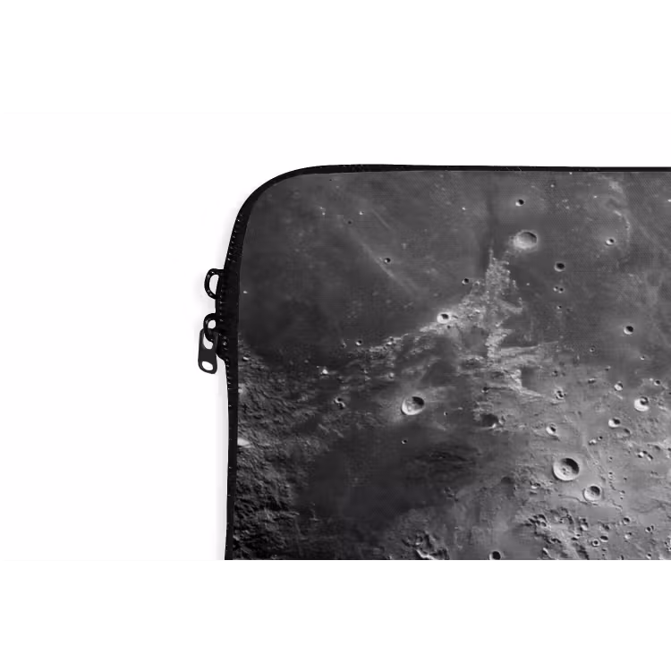 Laptop hülle - Mond – Krater – Weltraum - Maan - Kraters - Ruimte laptophoes neopreen klein
