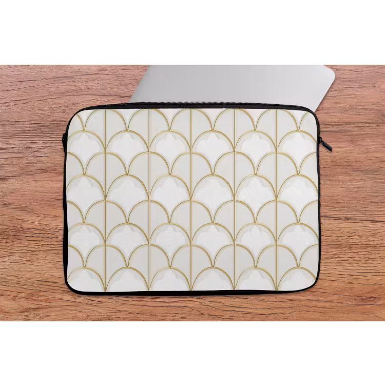 Mozaïek - Bogen - Goud laptophoes neopreen klein 279 -tafel