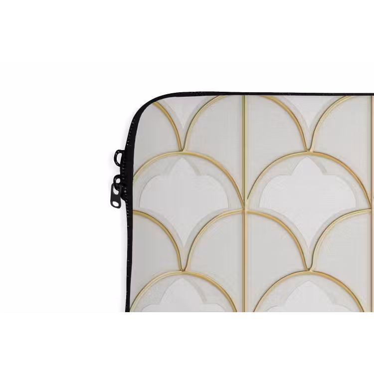 Mozaïek - Bogen - Goud laptophoes neopreen klein 279 -detail