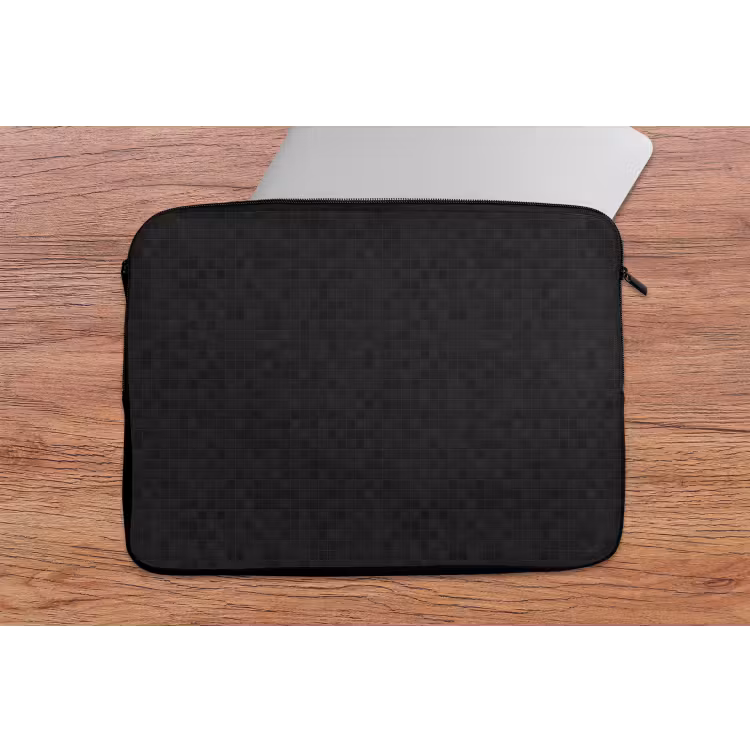 Mozaïek - Patroon - Antraciet - Zwart laptophoes neopreen klein 279 -tafel