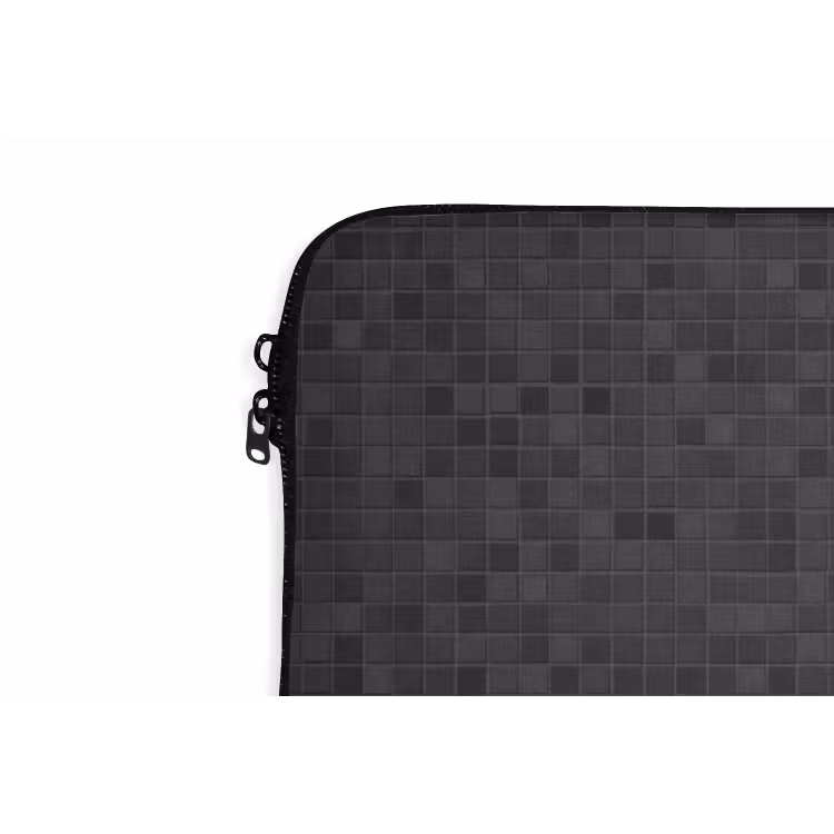 Mozaïek - Patroon - Zwart laptophoes neopreen klein 279 -detail