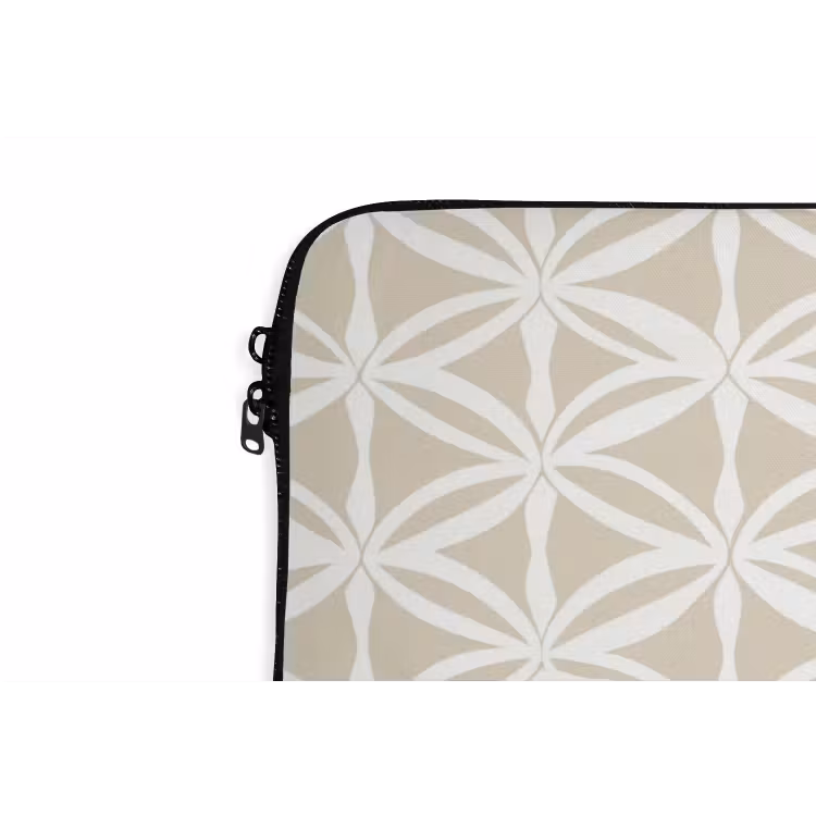 Motief - Modern - Beige laptophoes neopreen klein 279 -detail