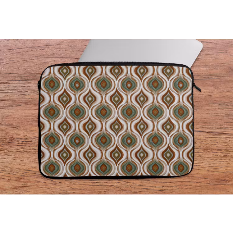 Motief - Patroon - Kleurrijk laptophoes neopreen klein 279 -tafel
