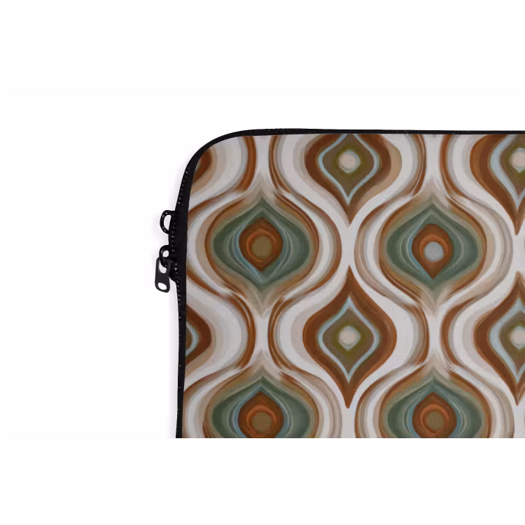 Motief - Patroon - Kleurrijk laptophoes neopreen klein 279 -detail