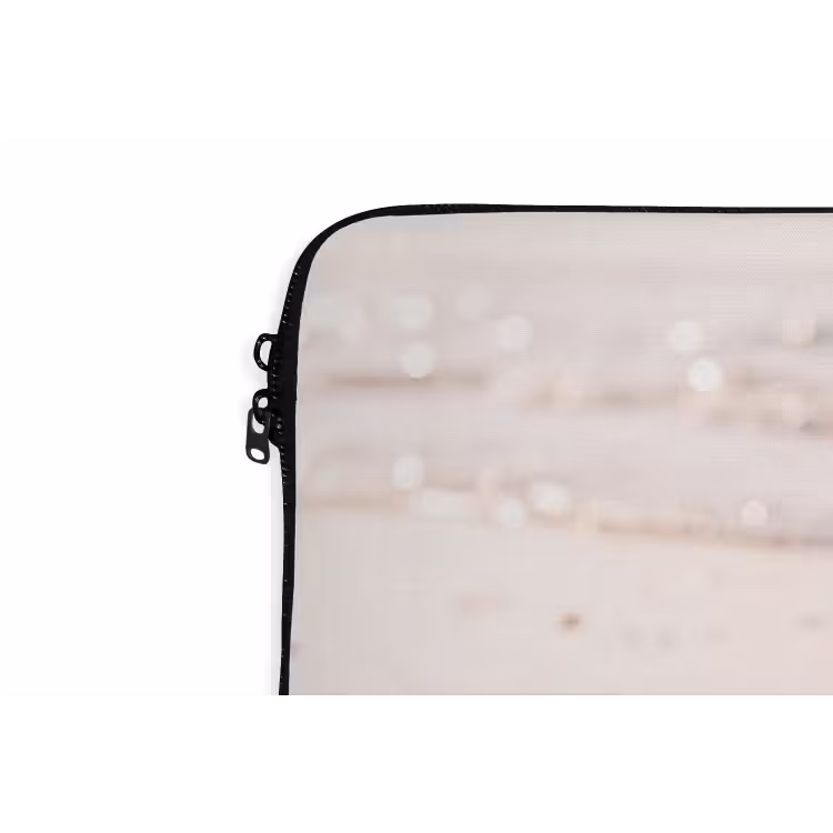 Zeeschelp - Strand - Zee - Natuur - Beige laptophoes neopreen klein -detail