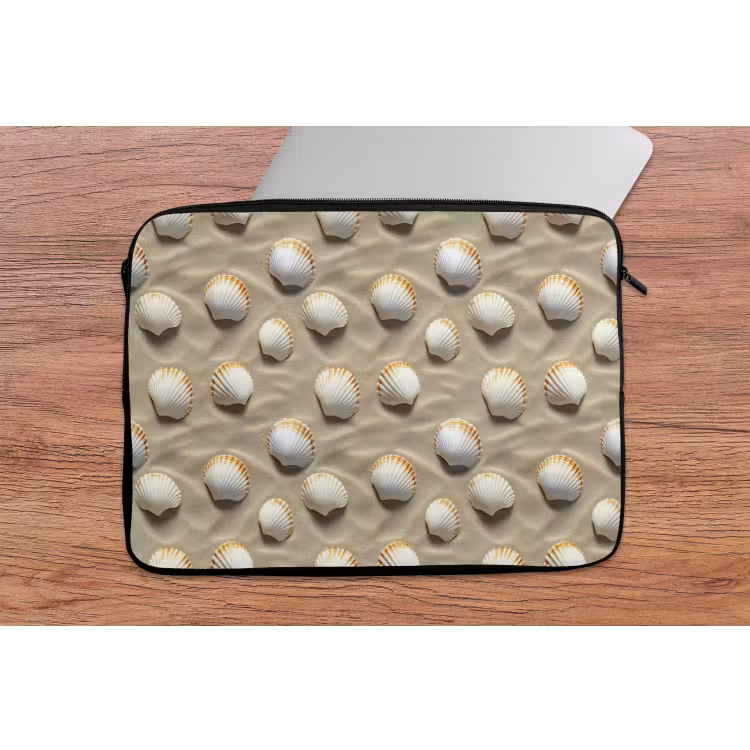 Schelpen - Zand - Maritiem laptophoes neopreen klein 279 -tafel