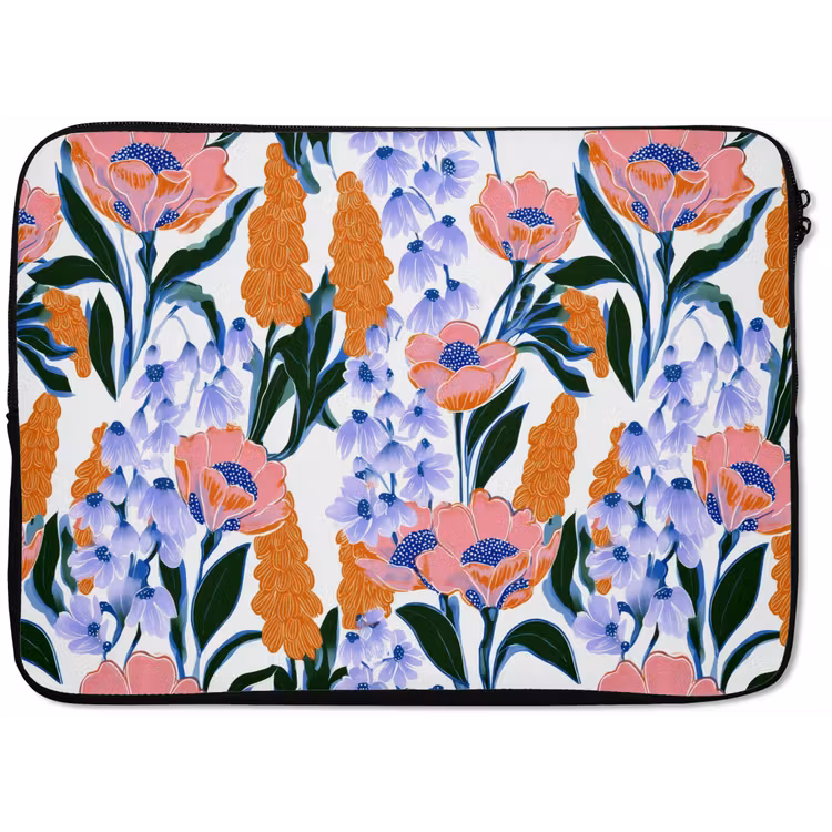 Patroon - Aquarel - Kleurrijk laptophoes neopreen klein 279 -zkaufland3dotto