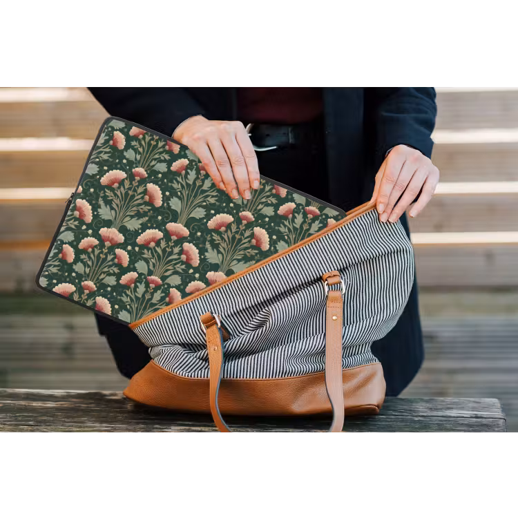 Patroon - Botanisch - Kleurrijk laptophoes neopreen klein 279 -tas
