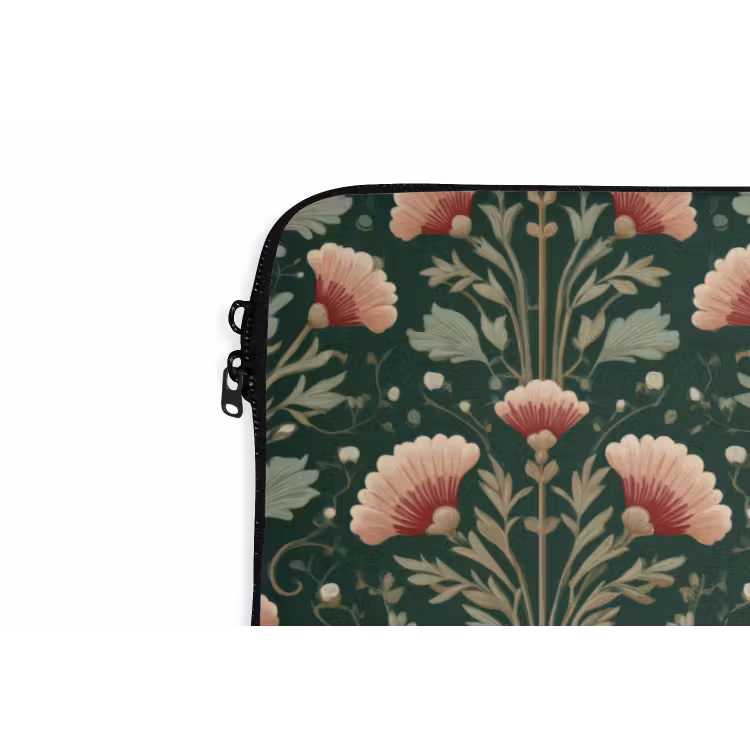 Patroon - Botanisch - Kleurrijk laptophoes neopreen klein 279 -detail