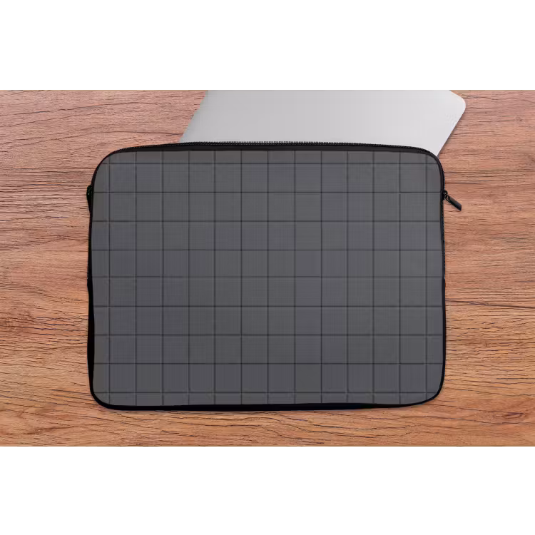 Patroon - Tegel - Grafiet - Grijs laptophoes neopreen klein 279 -tafel