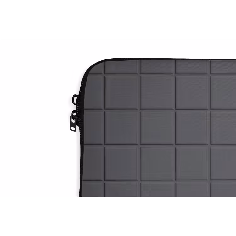 Patroon - Tegel - Grafiet - Grijs laptophoes neopreen klein 279 -detail