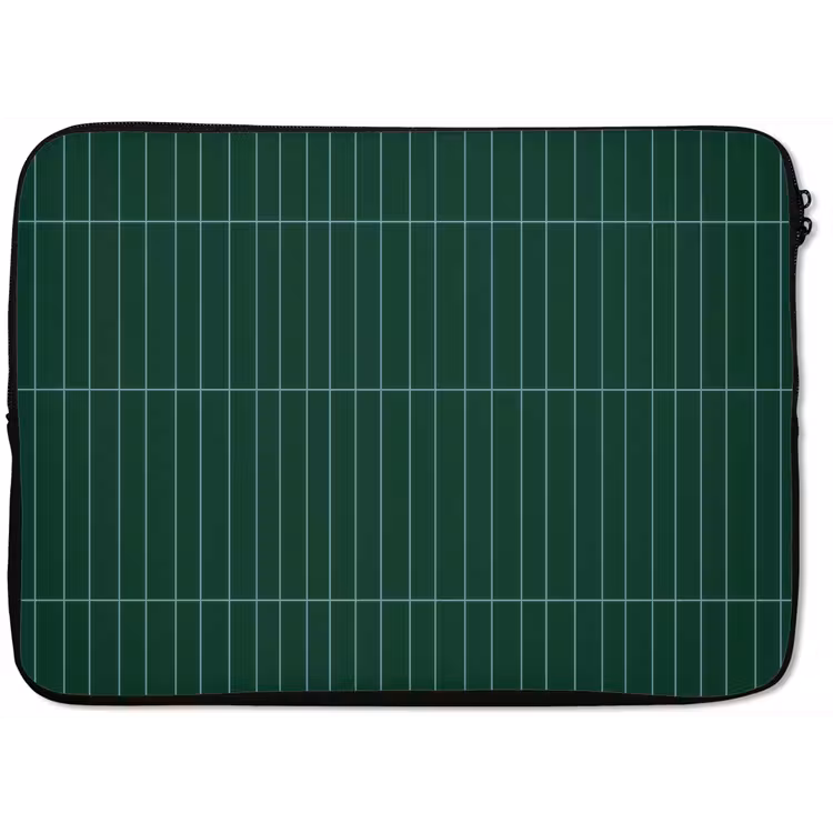 Patroon - Tegels - Donkergroen laptophoes neopreen klein 279 -zkaufland3dotto
