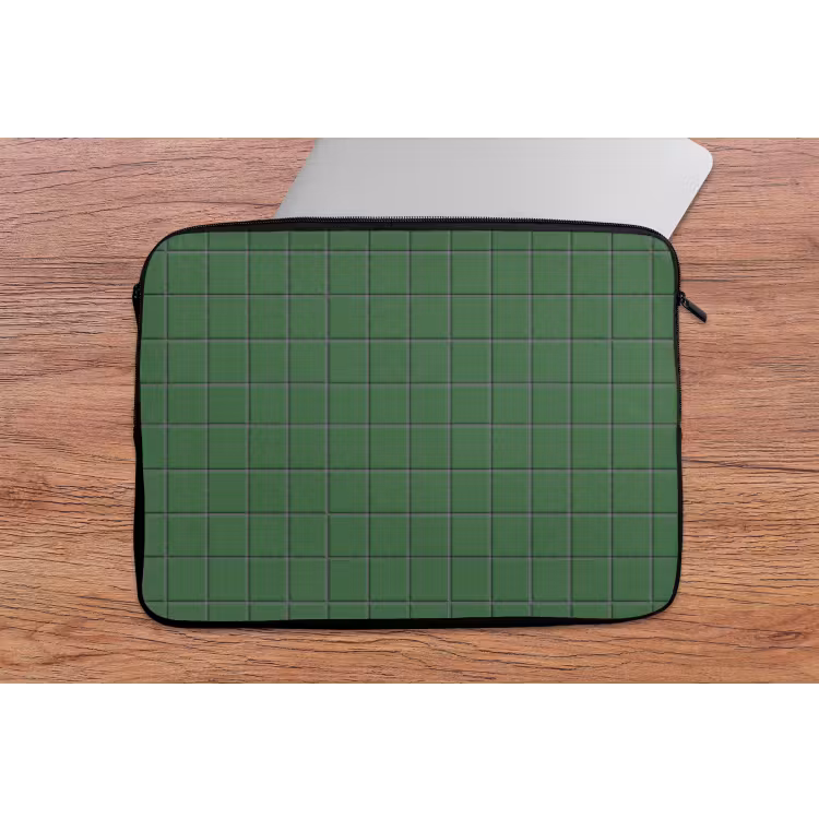 Patroon - Tegels - Groen laptophoes neopreen klein 279 -tafel
