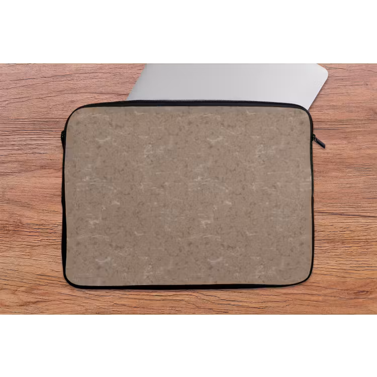 Patroon - Kalksteen - Beige laptophoes neopreen klein 279 -tafel