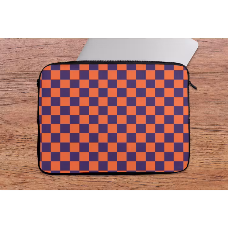 Patroon - Klassiek - Paars laptophoes neopreen klein 279 -tafel