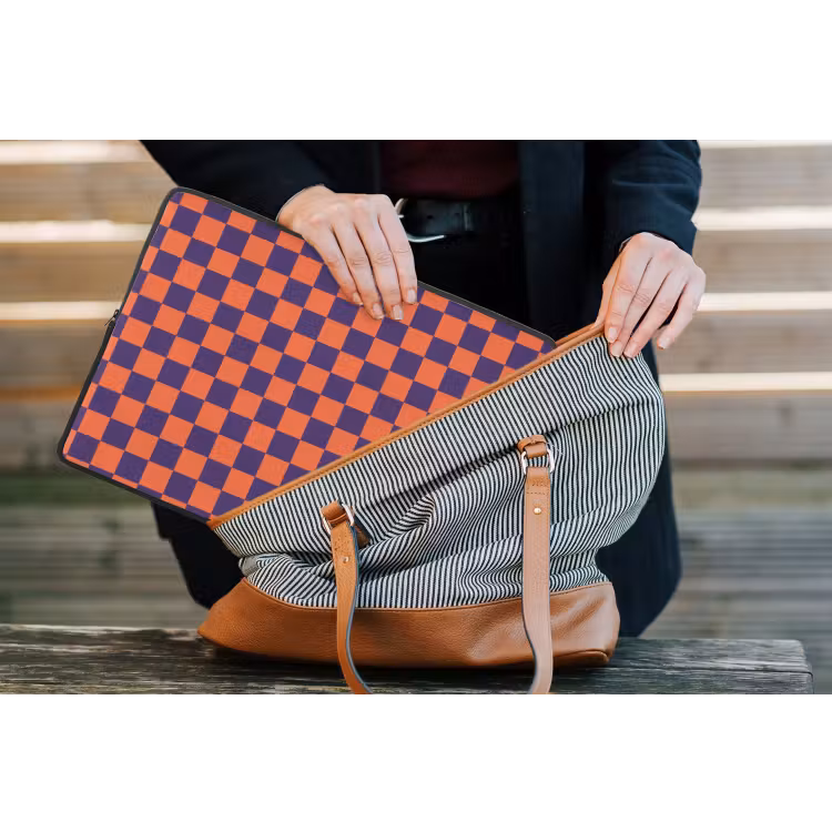 Patroon - Klassiek - Paars laptophoes neopreen klein 279 -tas